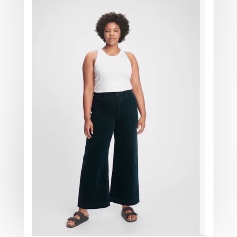 Gap High Rise Wide Leg Corduroy Pants